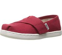 TOMS Tiny Alpargata Mocasines Planos, Lona, Unisex Niños, Rojo, 22