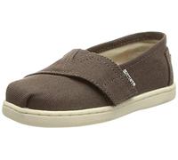 TOMS TINY ALPARGATA, Mocasines Planos, Unisex niños, Gris, 18.5 EU