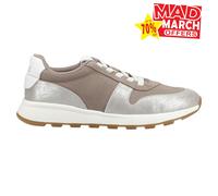 Toms Trvl Ligero Zapatillas de Mujer Diario Moda Retro Cuero Zapatillas Plata