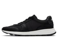 TOMS Trvl Lite Retro, Zapatillas Mujer, Water Repellant Black Metallic Suede Vintage Twill, 36.5 EU