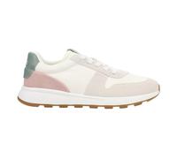 TOMS Trvl Lite - Tenis retro con cordones para mujer, estilo casual, verde, blanco roto, rosa, Egret Multi Suede, 38.5 EU