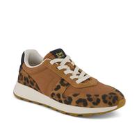 TOMS Trvl Lite - Tenis retro con cordones para mujer, estilo casual, color blanco roto, Leopardo de azúcar moreno, 36.5 EU