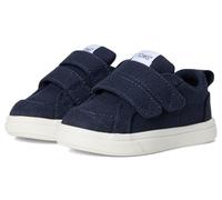 TOMS Unisex Kid's Cruz Double Strap Hook and Loop Sneaker, Navy Heritage Canvas, 10 UK Child
