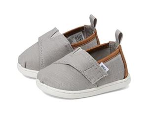 TOMS Unisex Kid's Tiny Alpargata Loafer Flat, Drizzle Grey, 23.5 EU