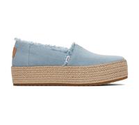 Toms Valencia Mujer Plataforma Alpargatas Verano Calzado Azul Pastel