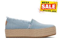 Toms Valencia Mujer Plataforma Alpargatas Verano Calzado Azul Pastel