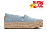 Toms Valencia Mujer Plataforma Alpargatas Verano Calzado Azul Pastel