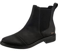 Toms Women_Boot_Black Leather, Botas de Senderismo Mujer, 38.5 EU