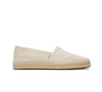 TOMS Women's Alpargata Rope 2.0 Espadrille, Natural Recycled Cotton Slubby, 42.5 EU