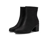 TOMS Women's Evelyn Mid Calf Boot, Piel negra, 35.5 EU