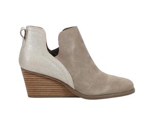 TOMS Women's Gwen Ankle Boot, Dune Suede Metallic Suede, 38.5 EU