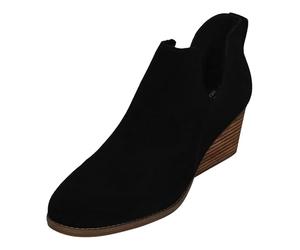 TOMS Women's Gwen Ankle Boot, Gamuza negra, 36.5 EU