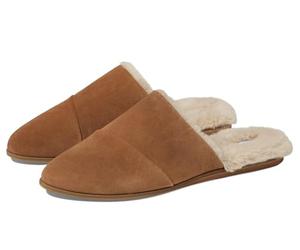TOMS Women's Jade Mule, Brown Sugar Suede Faux Fur, 42.5 EU