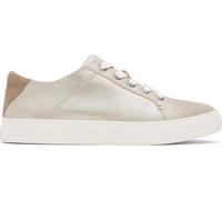 TOMS Women's Kameron Lace Up Sneaker, Champagne Metallic Suede Suede, 42.5 EU