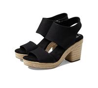 TOMS Women's Majorca Platform Heeled Sandal, Black Black Basket Weave, 42 EU