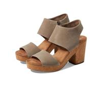 TOMS Women's Majorca Platform Heeled Sandal, Dune Suede, 41 EU