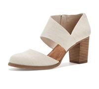 TOMS Women's Milan Nova Heel Sandal, Natural Yarn Dye, 43.5 EU