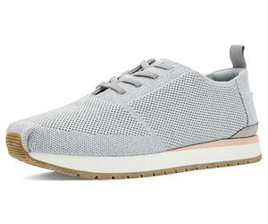 TOMS Women's Resident Plus Lace Up Sneaker, Light Grey Engineered Knit, 42 EU