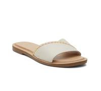 TOMS Women's Shea Slide Sandal, Fog Leather Suede, 37.5 EU