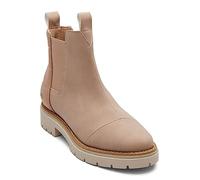 TOMS Women's Skylar Chelsea Boot, Warm Taupe Synthetic Nubuck Matte Woven, 36 EU