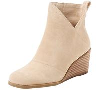 TOMS Women's Sutton Ankle Boot, Oatmeal Suede, 42 EU
