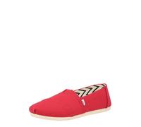 TOMS Alpargata de algodón reciclado, Mocasines Planos Mujer, Rojo, 35.5 EU