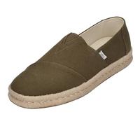 TOMS Zapatillas Planas ALP Rope 2.0 para Hombre, Oliva Reciclado Algodón Slubby Woven, 45 EU