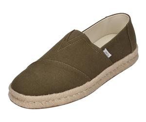 TOMS Zapatillas Planas ALP Rope 2.0 para Hombre, Oliva Reciclado Algodón Slubby Woven, 45 EU