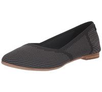 TOMS Zapatos Planos Tipo Ballet Jutti Neat para Mujer, Tejido Repreve Negro, 36.5 EU