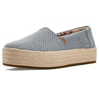 TOMS Zapatos Valencia para Mujer, Niagara Mist Chambray Dot, 3 UK