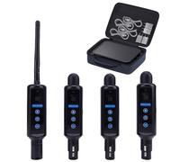Tomshine Kit DMX 512 Inalámbrico, 1 Transmisor y 3 Receptores con Batería, Sistema 2.4G Táctil, 20 Grupos, XLR para Luces DJ Escenario Discoteca Fiesta, in aja Protectora