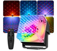 Tomshine LED Luces discoteca & Luz Nocturna 2 en 1, Discoluz Controlado por Música con Efecto Estroboscópico, 3 Colores de Luz & Temporizador, Ideal para Fiesta Familiar KTV Cumpleaños Navidad