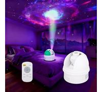 Tomshine Proyector de Cielo Estrellado Astronómico con Explicación, 12 Patrones Estelares, 8 Ruido Blanco y 8 Colores de Luz Nocturna, Compatible con Bluetooth y Temporizador, Ideal para Niños