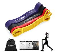 TOMSHOO Bandas de Resistencia, Bandas Elasticas de Fitness de 100% Látex Natural, Pull Up Bands Set para Entrenamiento de Fuerza Estiramiento Yoga Pilates Culturismo