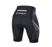 TOMSHOO Pantalones Cortos de Ciclismo para Hombre, Pantalones MTB Hombre 4D Acolchado con Bolsillos Laterales y Traseros, Transpirable Secado Rápido Culotte Ciclismo Bicicleta Corto Hombre