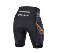 TOMSHOO Pantalones Cortos de Ciclismo para Hombre, Pantalones MTB Hombre 4D Acolchado con Bolsillos Laterales y Traseros, Transpirable Secado Rápido Culotte Ciclismo Bicicleta Corto Hombre