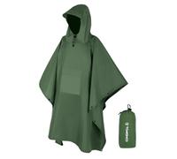TOMSHOO Poncho Impermeable, Poncho de Lluvia Impermeable 3 en 1 Multifuncional Chubasquero Unisex Adulto Poncho de Pluie, Chubasquero Poncho para Aire Libre Trekking Camping Senderismo