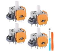 TOMSIN Joysticks de repuesto para controlador Switch Pro, paquete de 4 unidades de sensor analógico 3D con efecto Hall, módulo de joysticks para Switch Pro Conrtoller, kit de reparación de joysticks