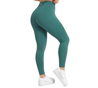 TomTiger Women's Yoga Pants High Waisted Workout Yoga Leggings for Women Butt Lifting Tummy Control Booty Tights (Green, M, m)