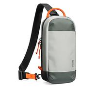 tomtoc Bandolera Bolso Sling Bag Riñonera compatible con Nintendo Switch 2 Console 2025, Bolsa protectora Funda portátil de viaje para juegos con 8 ranuras para cartuchos, cargador y accesorios, Gris