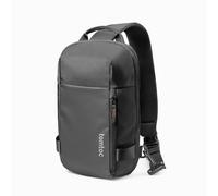 tomtoc Bolsa de Pecho Sling Compacta, Minimalista Crossbody Impermeable para Nintendo Switch, 2024 11" iPad Pro M4, 11" iPad Air M2, Ligera para Viaje, Trabajo, Negro