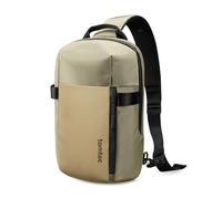 tomtoc Bolsa Sling Hombre compatible con 14" MacBook Pro M5 Pro/Max, 13" MacBook Air/Neo, 13" iPad Air M4/Pro M5, resistente al agua, bandolera cruzada, bolso de hombro, ligera para Viajes uso diario
