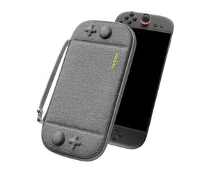 tomtoc Funda para Nintendo Switch 2 (2025), Estuche Delgado Case con 12 Cartuchos de Juego, Bolsa Viaje Transporte Portátil rígido para Consola con Patente Original y protección de Grado Militar