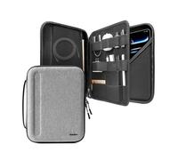 tomtoc Portfolio Tablet Funda para 13 Pulgadas iPad Air M4/M3/M2 2026, 13 Pulgadas iPad Pro M5/M4, 12,9" iPad Pro 6/5/4 M2&M1, Bolsa Rígida para Magic/Smart Keyboard/Adapter/Cable/USB Hub/Apple Pencil