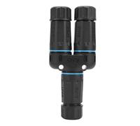 Tomvorks Acoplador RJ45 IP68 Extensor Ethernet Blindado Impermeable para Uso en Exteriores, Hembra a Hembra, ABS, 1 Paquete