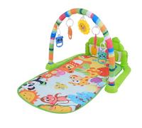 Tomvorks Alfombra Interactiva para Juegos de Piano para Bebés, Gimnasio Hitos Clave del Desarrollo, Alfombra de Actividades Bebés Plegable y Apta Viajes, Adecuada Nuevos (Verde)