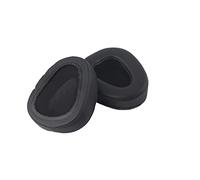 Tomvorks Almohadillas de Repuesto para Auriculares para 2.0, Cómodas Almohadillas de Alta Elasticidad, Cuero Artificial Negro, Paquete 2