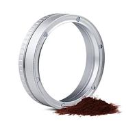 Tomvorks Anillo Dosificador de café Expreso, Embudo Magnético, Textura de Diamante Antideslizante para Portafiltro 58mm, sin Residuos, para Barista Doméstico, Aluminio, 2,28 Pulgadas (51mm)