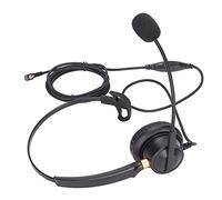 Tomvorks Auriculares Empresariales Ligeros con Volumen Ajustable para Agentes de Centros de Llamadas y Uso en Oficina en Negro