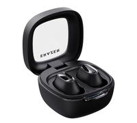 Tomvorks Auriculares Inalámbricos con Cancelación de Ruido, Decodificación Dual, Sonido Rico, Auriculares Ergonómicos para Juegos Deportivos con Cancelación de Ruido DNS, Tiempo de (Negra)